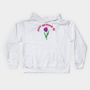 just getting bi if you are ok Kids Hoodie